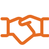 Global colaboration handshake